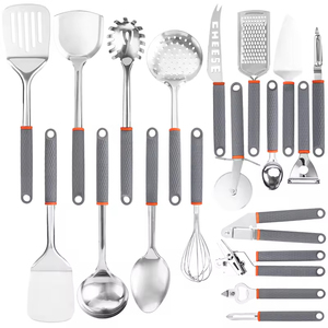 19 Pcs <b>Kitchen</b> <b>Accessories</b> Polish Stainless Steel Non Stick Cozinha Cooking Utensil Set - Product Image 1
