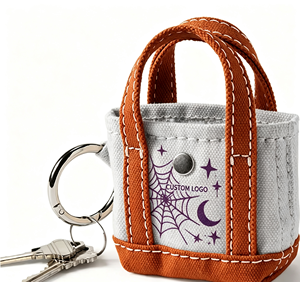 Porte-clés élégant en forme de mini sac fourre-tout avec pendentif personnalisable, accessoire de mode pour la décoration quotidienne des sacs, cadeau de fête - Product Image 1