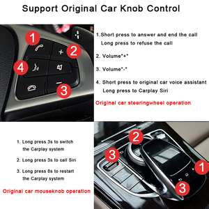 Écran d'affichage multimédia Senyet sans fil CarPlay Android Auto pour Mercedes-Benz Classe A, <span class=keywords><strong>B</strong></span>, C, E, CLA, GLA, GLC, CLS NTG4.5 NTG5.0 - Product Image 3