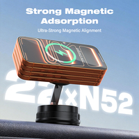 Support magnétique pour téléphone de voiture avec rotation à 360°, 18 aimants puissants, charge rapide 25W, fixation sur grille d'aération