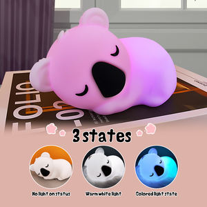 Silicone Morbido Novità Animale Luce Notturna Ricaricabile Lampada da Infermiera da comodino in Silicone Squishy Luce Notturna per Bambini - Product Image 5