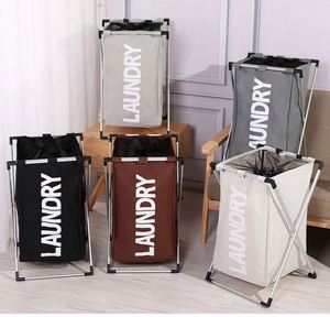 <b>Laundry</b> Hamper <b>Foldable</b> <b>Laundry</b> <b>Basket</b> Organizer Collapsible Double Fabric Home <b>Laundry</b> Storage Open - Product Image 2