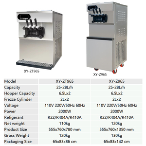Máquina para Hacer Helados Suaves de 25-28L/H, Máquina Comercial para Hacer Helados - Product Image 2