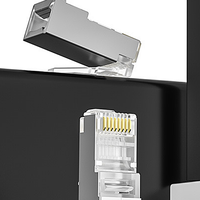 Connecteur Réseau Rapide RJ45 Mâle 8P8C Cat5e et Cat6 Blindé en Cuivre Pur Haute Qualité Meilleure Marque