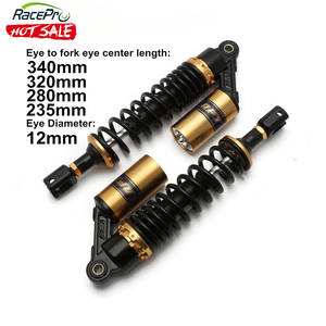 RACEPRO universel 235mm 280mm 320mm 340mm <span class=keywords><strong>moto</strong></span> <span class=keywords><strong>amortisseur</strong></span> à Air fourche de Suspension arrière pour Honda Yamaha Suzuki Kawasaki - Product Image 1