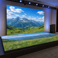 Vishow5,.0 Hochbelastbares P3.91 LED-Bodenpanel 250x250mm Nicht-Interaktives Miet-Display für Innenräume 1500cd Helligkeit 2 Jahre Garantie