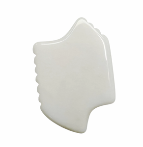 Produits de beauté les plus vendus, outils de soin de la peau, plaque de gua sha en jade blanc, pierre précieuse rafraîchissante - Product Image 1