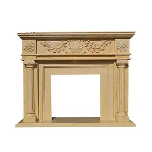 ขายร้อนแกะสลักเตาผิงหินอ่อนหินธรรมชาติ mantel ขาย