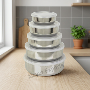 High Quality Stainless Steel 2-Layer Classic Portable Container Airtight Lid 1-3L Capacity Gift Box Packaging <b>Kitchen</b> <b>Storage</b> - Product Image 4