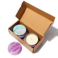 Coffret cadeau de luxe en cire de soja parfumée à la lavande et à la vanille pour fête, mariage, décoration de la maison, vacances