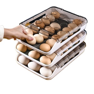 Egg Fresh Storage Box Egg Storage Container Organizer Bin Large Capacity Egg Holder for Refrigerator