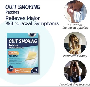 Patchs anti-tabac trois-en-un avec extrait de thé vert pour aider les hommes et les femmes à arrêter de <span class=keywords><strong>fumer</strong></span> - Product Image 4
