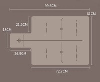 Tapis de Pilates XLAN en caoutchouc naturel de 5 mm, antidérapant, pliable, pour entraînement en salle de sport et yoga, vente en gros