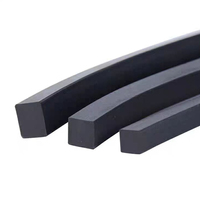 Bande d'étanchéité rectangulaire en mousse dense de silicone industrielle, personnalisable en usine, écologique, avec service de découpe et de moulage