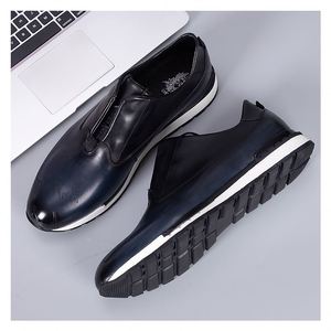 Chaussures en cuir véritable pour hommes, chaussures tendance printemps-automne 2023, nouvelle mode, cuir de vachette de première qualité, chaussures de sport décontractées en cuir pour hommes - Product Image 2