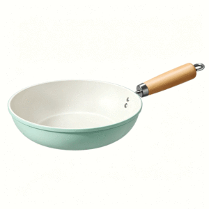 Sartén de Hierro con Revestimiento Cerámico Azul de Grado Alimenticio FLEY, Sartén Plana Antiadherente, Sartén Universal para Cocinar, Utensilios de Cocina al por Mayor - Product Image 4