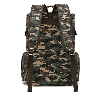 Wholesale Outdoor Camouflage <b>Canvas</b> <b>Backpacks</b> Men Hiking Laptop Bag Student Travel School Daily <b>Backpacks</b> - Product Image 3