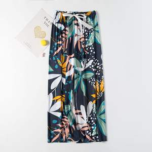 <span class=keywords><strong>Pantalon</strong></span> d'été à fleurs pour femmes à la cheville New Ladies Casual Home Collection Loose Fit - Product Image 3