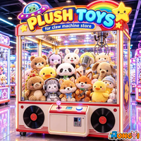 EN STOCK - Meilleures ventes : Peluche de 8 pouces, modèles Canard, Ours, Lapin, pour machine à griffes, approvisionnement en gros, prêt à être expédié