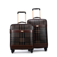 Bagage à roulettes de voyage de luxe pour femmes Valises ouvertes à l'avant uniques Bagages à main légers Style moderne-Commerce de gros