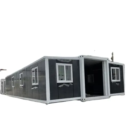 Alibabaselect Hot Sale Aangepaste Grootte Kleur Huizen Prefab Staal 40ft Uitbreidbaar Containerhuis Met 3 Slaapkamers