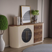 Buffet de salle à manger moderne en bois, meuble de rangement pour salon, bar à domicile, meuble de cuisine avec tiroirs de rangement