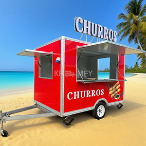 Camion de cuisine mobile multifonctionnel pour la vente rapide de produits surgelés, remorque à crème glacée, kiosque à café - Product Image 4