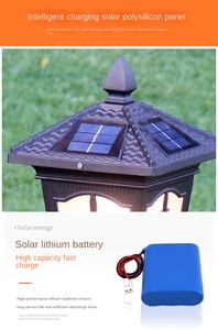 Lampe solaire de jardin pour mur extérieur tout aluminium étanche et antirouille Lampe d'allée de porte Applique murale extérieure LED usine - Product Image 2