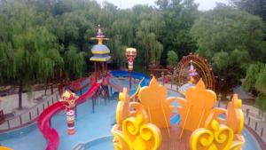 테마 워터 파크 장비 해적선 및 정글 모험 놀이 구조 상업용 놀이를위한 내구성 PE 유리 섬유 금속 - Product Image 6