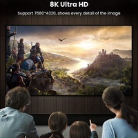 DP 8K 60Hz 1.4V HD mâle à mâle DP câble Nylon tressé plaqué or 32.4Gbps Port d'affichage 1.4V DP câble Audio vidéo