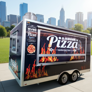 Equipo con Horno y Refrigerador, Estructura de Acero Inoxidable para Uso Comercial, Venta de Aperitivos y Papas Fritas - Product Image 1