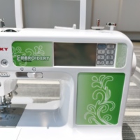 Machine à coudre et à broder électrique miniature JUKKY 890B pour la maison, avec 75 options de motifs de broderie, idéale pour les débutants en bricolage.