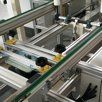 Convoyeur à rouleaux latéraux modulaire automatique QIANRUN 380V pour l'automatisation d'usine, fonction d'assemblage, anti-poussière, résistant à l'huile, pour palettes