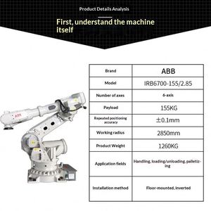 Robot Manipulador de Seis Ejes IRB6700-155-2.85 para Manipulación, Carga y Descarga - Product Image 3
