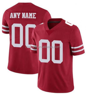 カスタマイズあなたの名前ロゴプラスサイズ6XLステッチサンフランシスコスタイルタックルツイルアメリカンフットボールジャージー - Product Image 3