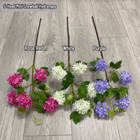 Bunga Hydrangea Buatan HGA, Bunga Hydrangea Sutra Realistis untuk Dekorasi Rumah dan Dekorasi Pernikahan Grosir
