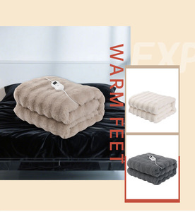 <span class=keywords><strong>Couverture</strong></span> électrique <span class=keywords><strong>chauffante</strong></span> de <span class=keywords><strong>luxe</strong></span> 2026, double couche, fausse fourrure de lapin, super douce, confortable et lavable, <span class=keywords><strong>couverture</strong></span> électrique matelassée - Product Image 5