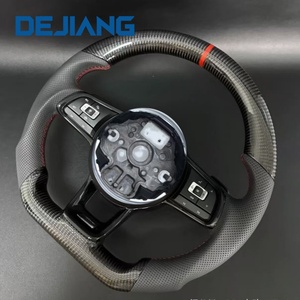 Red Stripe Carbon Fiber Sports <b>Steering</b> <b>Wheel</b> <b>for</b> Golf 5 6 R MK5 MK6 MK7 MK7.5 Polo B8 Plug and Play - Product Image 2