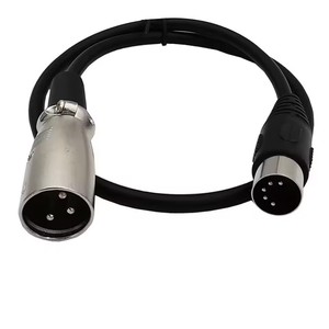 Câble adaptateur <span class=keywords><strong>MIDI</strong></span> vers XLR, DIN 5 broches mâle vers XLR 3 broches, câble audio pour instruments de musique équipés d'un connecteur <span class=keywords><strong>MIDI</strong></span> ou XLR - Product Image 4