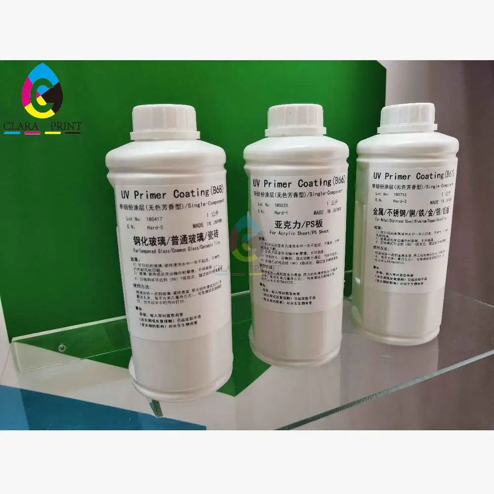 1000ML UV primer / UV Pre Coating Print on UV Printer Acrylic primer coating for Roland LEF12/LEF20/LEF200/LEF300 Printer