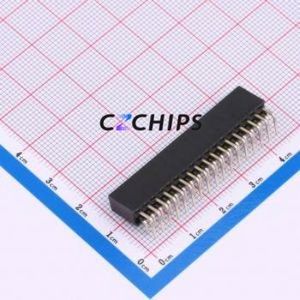 HC-PM254-8.5H-2x17PW Pin Socket Bent Lead Through Hole,P=2.54mm Connector 2x17P 2.54mm 2.54mm Square Hole - Product Image 2