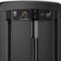 Machine professionnelle à charge de plaques pour extensions et curls assis des jambes, équipement d'entraînement des cuisses à double fonction pour quadriceps et ischio-jambiers
