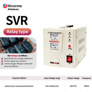 AC 전압 조정기 SVR-<span class=keywords><strong>1500VA</strong></span> 220V 안정기 단상 SVC 서지 보호 컴팩트 경량 피트불 AVR 안정 - Product Image 2