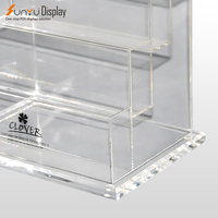 Présentoir en acrylique multicouche personnalisé avec étagère Présentoir en acrylique Boîte de présentation en plexiglas pouvant imprimer LOGO
