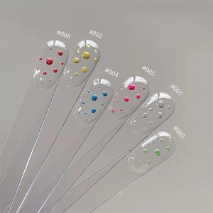 Set de Esmalte de Uñas con Efecto de Gotas de Agua 3D, Transparente, Sin Necesidad de Limpiar, con Capa Superior de Cristal, Profesional - Product Image 3