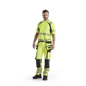 BLAKLADER - 199716423399C46 Hi-Vis <b>trousers</b> 4-way <b>stretch</b> Yellow/<b>Black</b> - EAN 7330509657492 HI-VIS WORKWEAR - Product Image 3