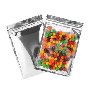 Benutzer definierte biologisch abbaubare Aluminium folie in Lebensmittel qualität Geruchs sicherer Kunststoff-Druckverschluss-Geschenk bonbon paket 3,5g 7g 14g 1 Pfund Mylar bags