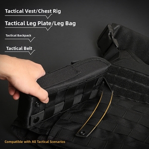 Bolsa de balas MOLLE, 25 rondas, bolsa de accesorios de nailon para cinturón, bolsa de cintura para revista, bolsa de bala de pistola de <span class=keywords><strong>calibre</strong></span> 12/<span class=keywords><strong>20</strong></span> - Product Image 6