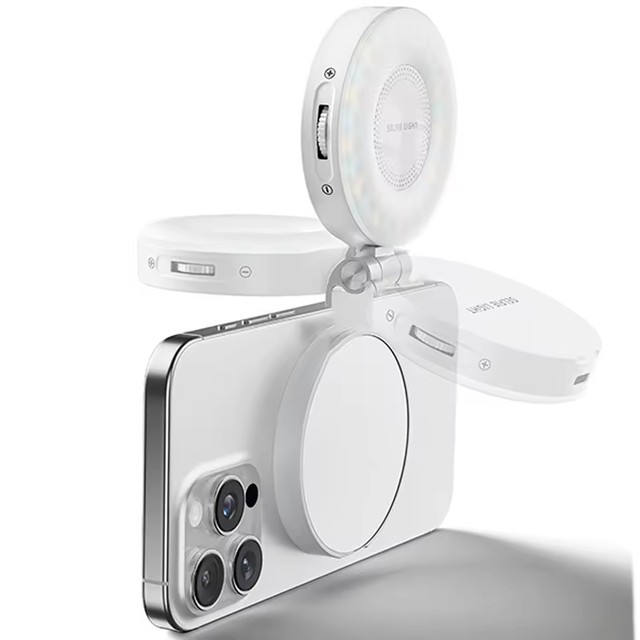 Smartphone Magnetic Fill Light Mini Selfie Light 3 Modes Adjustable Brightness for iPhone Samsung Xiaomi Portable Led Lights