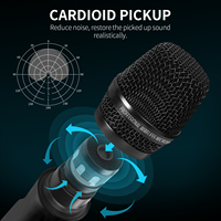 XTUGA MT8 Microphone Émetteur Portable Sans Fil de Haute Qualité à 8 Canaux pour Culte, Scène et Conférence